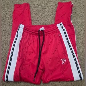 PINK Victoria's Secret Zip Pocket Zip Ankle Track Pants Joggers